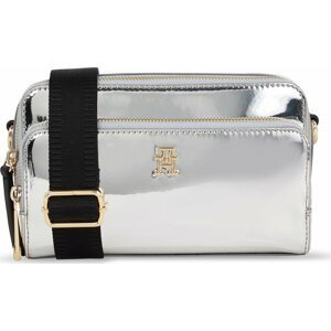 Kabelka Tommy Hilfiger Iconic Tommy Camera Bag Metal AW0AW15201 Metallic Silver 0IO