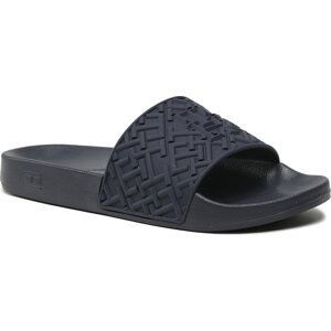 Nazouváky Tommy Hilfiger Th Monogram Pool Slide FW0FW06987 Tmavomodrá