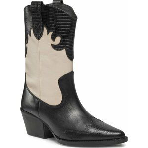 Polokozačky Bronx Western 47501-LG Black/Off White 2295