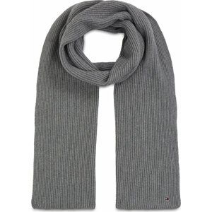 Šál Tommy Hilfiger Essential Flag Scarf AW0AW15348 Medium Grey Heather P4A