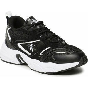 Sneakersy Calvin Klein Jeans Retro TTennis Su-Mesh Wn YW0YW00891 Black/Bright White BEH