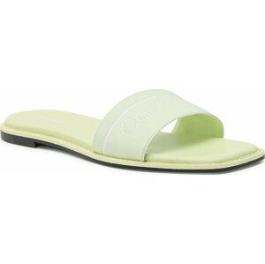 Nazouváky Calvin Klein Squared Flat Slide He HW0HW00817 Spirit Green LKM