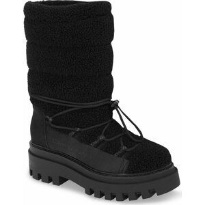 Sněhule Calvin Klein Jeans Flatform Snow Boot Sherpa Wn YW0YW01195 Triple Black 0GT