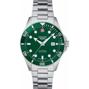 Hodinky Swiss Alpine Military 7095.2134 Silver/Green