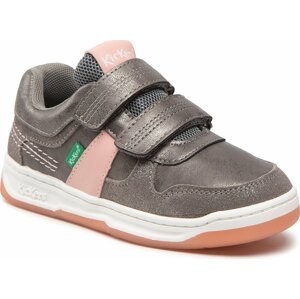 Sneakersy Kickers Kalido 910860-30-12 S Gris Rose Argent