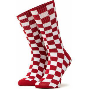 Dámské klasické ponožky Vans Checkerboard Crew VN0A3H3NRLM1 r.38,5/42 Red/White