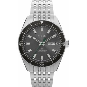 Hodinky Timex Waterbury Dive Automatic TW2V24900 Silver/Black