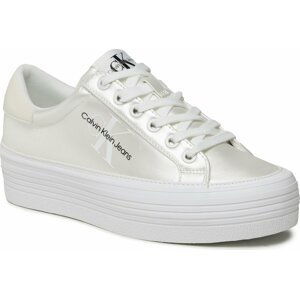 Tenisky Calvin Klein Jeans Vulc Flatform Laceup Ny Pearl Wn YW0YW01037 Pearlized Bright White YBR