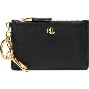 Pouzdro na kreditní karty Lauren Ralph Lauren Zip Card Cas 432876731002 Black