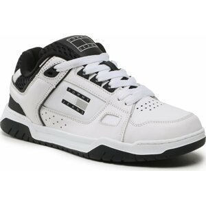 Sneakersy Tommy Jeans Skater Tongue EM0EM01158 White YBR