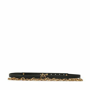 Dámský pásek Pinko Love Micro Chain H1 Belt 20232 PLT01 102136.A1A8 Black Z99Q