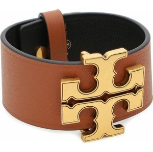 Náramek Tory Burch Eleanor Leather Bracelet 143767 Hnědá