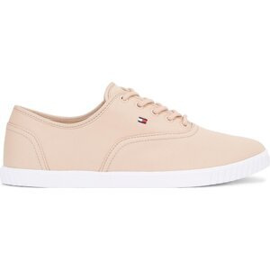 Tenisky Tommy Hilfiger Canvas Lace Up Sneaker FW0FW07805 Misty Blush TRY