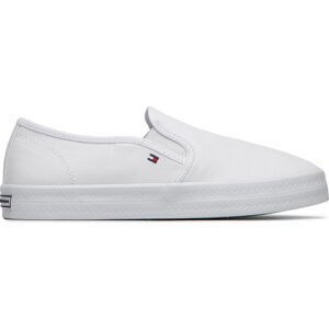 Tenisky Tommy Hilfiger Essential Nautical Slip On FW0FW05535 White YBR