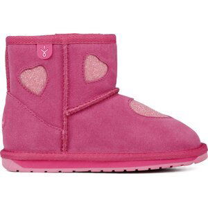 Sněhule EMU Australia Barton Heart Deep K12958 Deep Pink