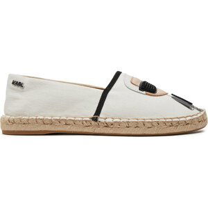 Espadrilky KARL LAGERFELD KL80111 White Lthr/Textile