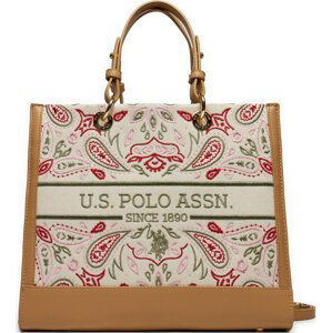 Kabelka U.S. Polo Assn. BEUQY6441WC2N61 Natural Multi