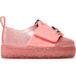 Polobotky Melissa Mini Melissa Jelly Pop Safari 33687 Pink Glitter AF299