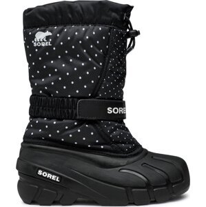 Sněhule Sorel Youth Flurry Print NY3503-010 Black