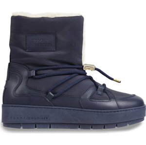 Sněhule Tommy Hilfiger Tommy Essential Snowboot FW0FW07504 Modrá