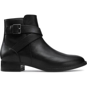 Polokozačky Clarks Hamble Buckle 261510084 Black Leather