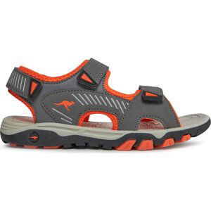 Sandály KangaRoos 10049 000 2124 Steel Grey/Flame