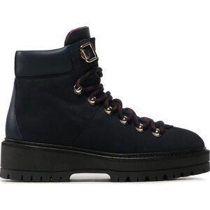 Turistická obuv Tommy Hilfiger Nubuck Outdoor Flat Boot FW0FW06724 Desert Sky DW5