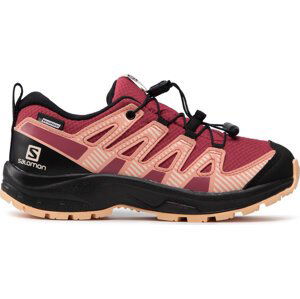 Trekingová obuv Salomon Xa Pro V8 Cswp J 416144 09 W0 Earth Red/Black/Almond Cream