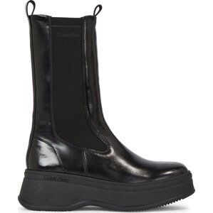 Kotníková obuv s elastickým prvkem Calvin Klein Pitched Chelsea Boot HW0HW01686 Ck Black BEH