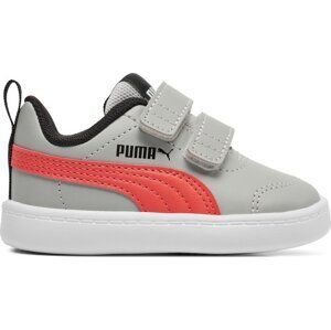 Sneakersy Puma Courtflex V2 V Inf 371544-32 Cool Light Gray/Active Red