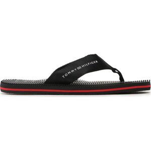 Žabky Tommy Hilfiger Massage Footbed FM0FM04474 Black BDS