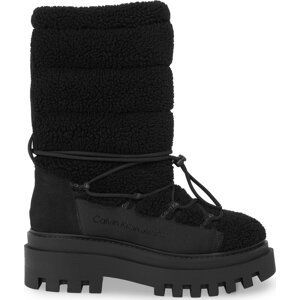 Sněhule Calvin Klein Jeans Flatform Snow Boot Sherpa Wn YW0YW01195 Triple Black 0GT