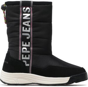 Sněhule Pepe Jeans Jarvis Young PGS50183 Black 999