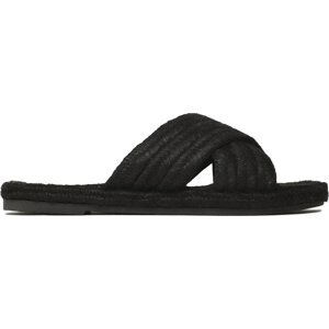 Espadrilky Manebi Yute Rope Rope Sandals S 9.6 Y0 Černá