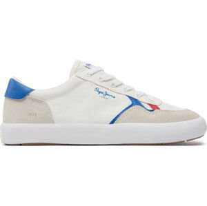 Sneakersy Pepe Jeans Travis Brit M PMS31038 White 800