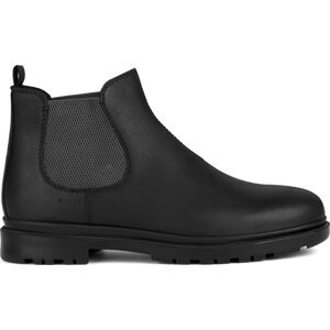 Kotníková obuv s elastickým prvkem Geox U Andalo U16DDA 000FF C0005 Black/Dk Grey