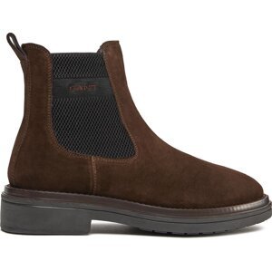 Kotníková obuv s elastickým prvkem Gant Boggar Chelsea Boot 27653331 Dark Brown