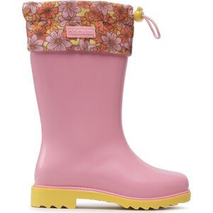 Holínky Melissa Mini Melissa Rain Boot III Inf 33616 Pink/Yellow AB198