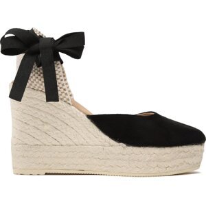 Espadrilky Manebi Wedge Espadrilles K 1.0 WV Black