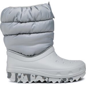 Sněhule Crocs Classic Neo Puff Boot K 207684 Light Grey