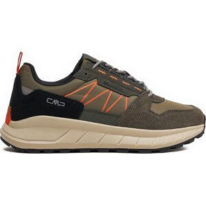 Sneakersy CMP Tykal Lifestyle 3Q89437 Militare-Arancio 14EP