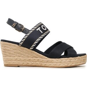 Espadrilky Tommy Hilfiger Seasonal Webbing Mid Wedge FW0FW07091 Space Blue DW6