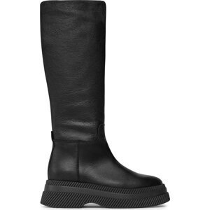 Kozačky Steve Madden Gylana Boot SM11002676 SM11002676-017 Black Leather