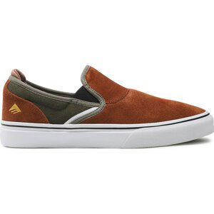 Tenisky Emerica Wino G6 Slip-On 6101000111 Brown/Green