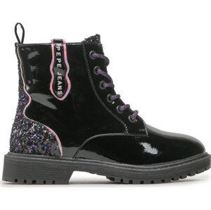 Turistická obuv Pepe Jeans Hatton Glitter PGS50185 Black 999