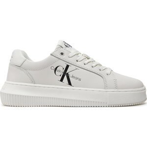 Sneakersy Calvin Klein Jeans Chunky Cupsole Laceup Mon Lth Wn YW0YW00823 White YBR
