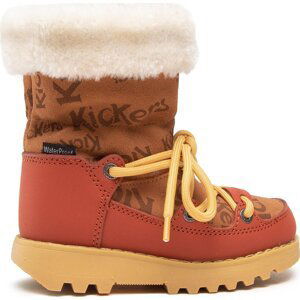 Sněhule Kickers Kickneosnow Kid 911531-30 M Camel Rouille 114