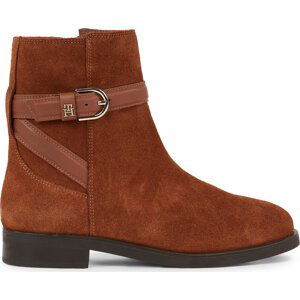 Polokozačky Tommy Hilfiger Elevated Essential Boot Suede FW0FW07482 Natural Cognac GTU