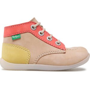 Kotníková obuv Kickers Bonzip-2 879052-10 S Beige/Rose Jaune 112