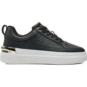 Sneakersy Tommy Hilfiger Lux Court Sneaker Monogram FW0FW07808 Black BDS